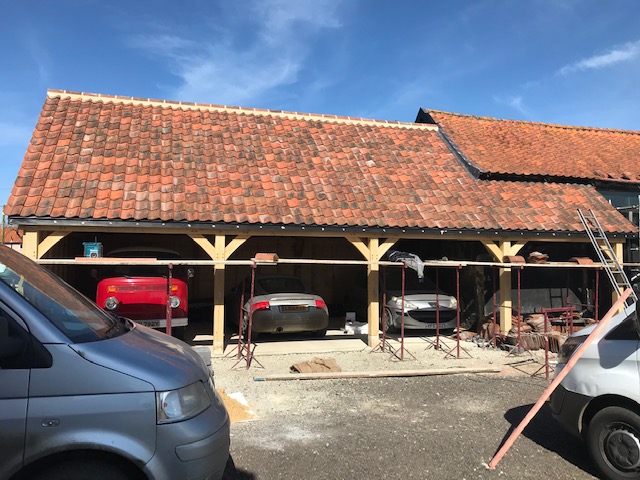 Finished garage roof by DH Roofing Contractors, norwich